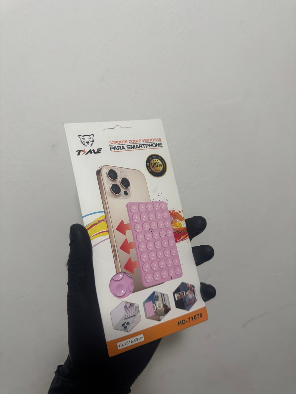 Soporte doble ventosas para smartphone