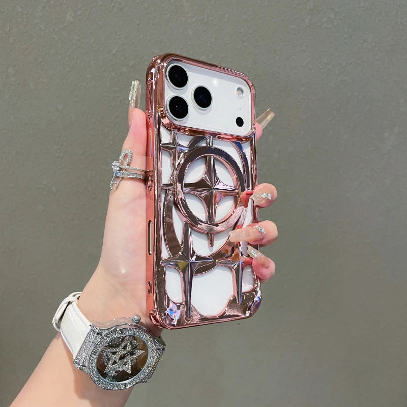 Funda MagSafe iPhone con Disipación de Calor – Plating Color Sólido, iPhone 12 al 17 Pro Max