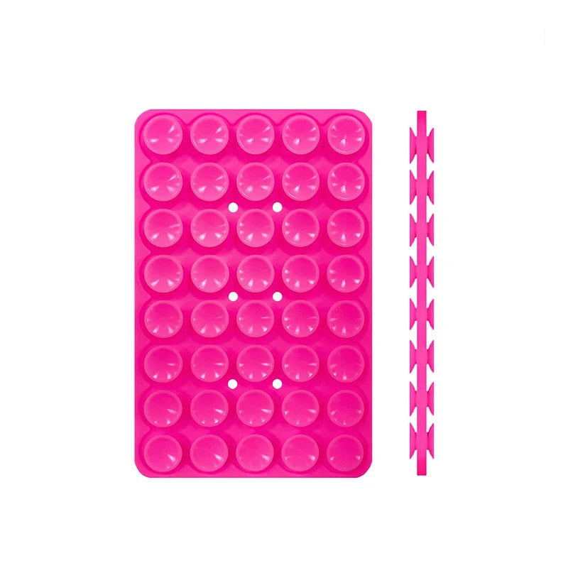 Soporte de Ventosa de Silicona para Celular – Simple o Doble Cara, Multiuso, Adhesivo y Portátil