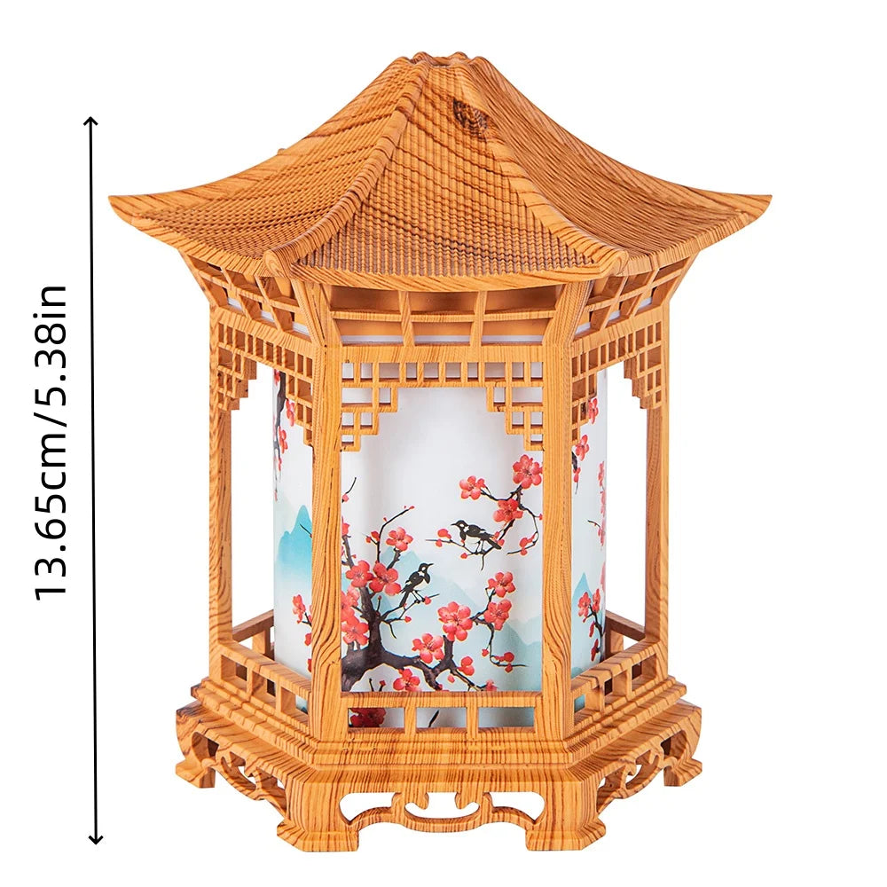 Humidificador Decorativo Estilo Chino – Luz Nocturna y Spray Suave