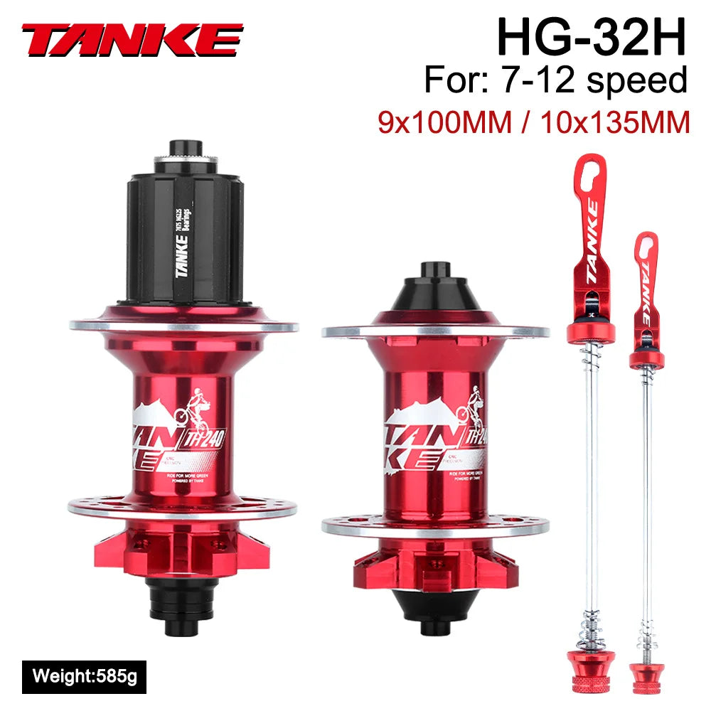 Hub MTB TANKE 120 Clicks – Freno a Disco, 32/36 Agujeros, Liberación Rápida