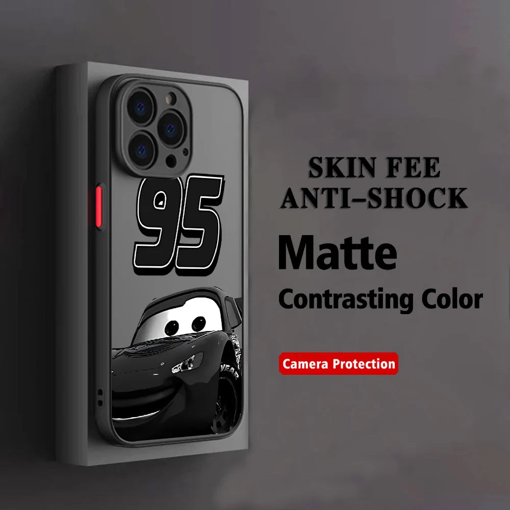 Funda iPhone Diseño Rayo McQueen – Compatible con iPhone 11 al 17 Pro Max