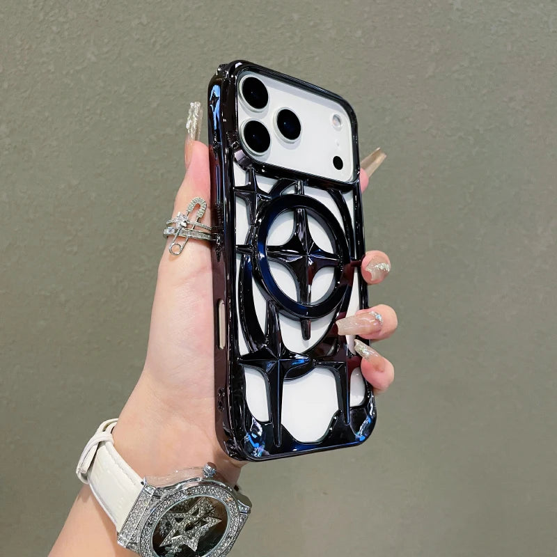 Funda MagSafe iPhone con Disipación de Calor – Plating Color Sólido, iPhone 12 al 17 Pro Max