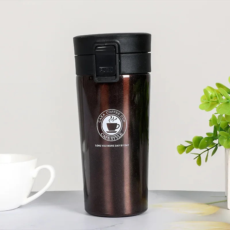 Termo Acero Inoxidable 380/510ml – Doble Pared, Bebidas Frías y Calientes