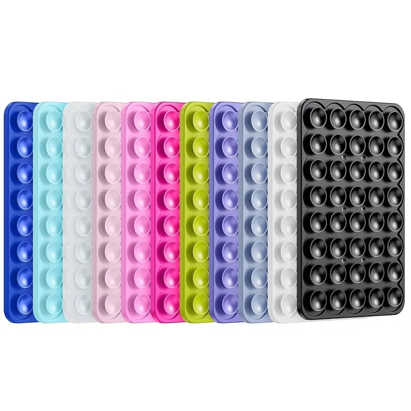 Soporte de Ventosa de Silicona para Celular – Simple o Doble Cara, Multiuso, Adhesivo y Portátil