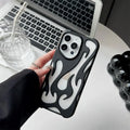 Funda 3D Diseño Llamas para iPhone – Antigolpes, iPhone 11 al 17 Air Pro Max