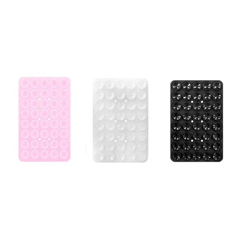 Soporte de Ventosa de Silicona para Celular – Simple o Doble Cara, Multiuso, Adhesivo y Portátil
