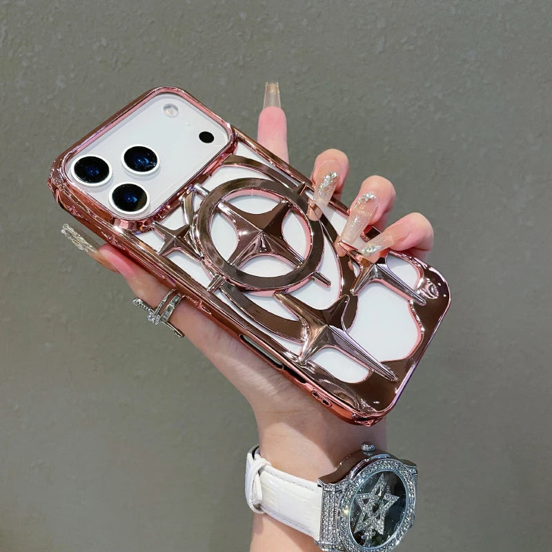 Funda MagSafe iPhone con Disipación de Calor – Plating Color Sólido, iPhone 12 al 17 Pro Max