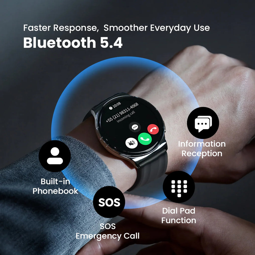 Smartwatch HAYLOU Solar Lite 2 – Pantalla AMOLED, 150+ Deportes y Llamadas