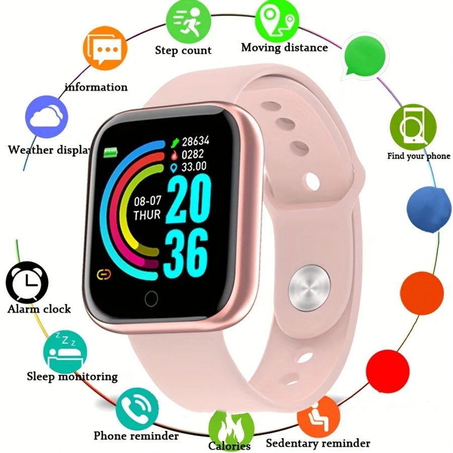 Smartwatch Unisex – Monitor de Salud, Notificaciones y Modos Deportivos