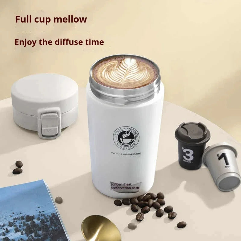 Termo Acero Inoxidable 380/510ml – Doble Pared, Bebidas Frías y Calientes