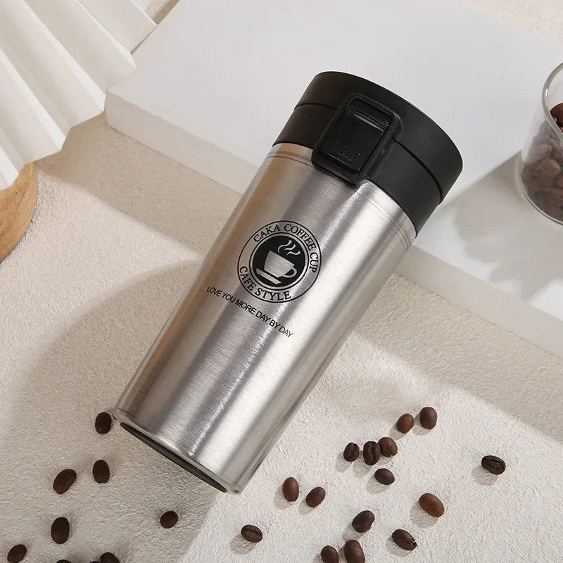 Termo Acero Inoxidable 380/510ml – Doble Pared, Bebidas Frías y Calientes