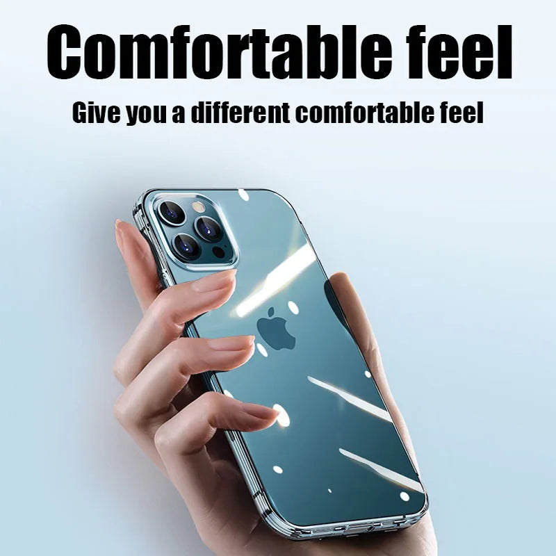 Funda Ultra Fina Transparente para iPhone – Silicona Suave, iPhone 11 al 16E Pro Max