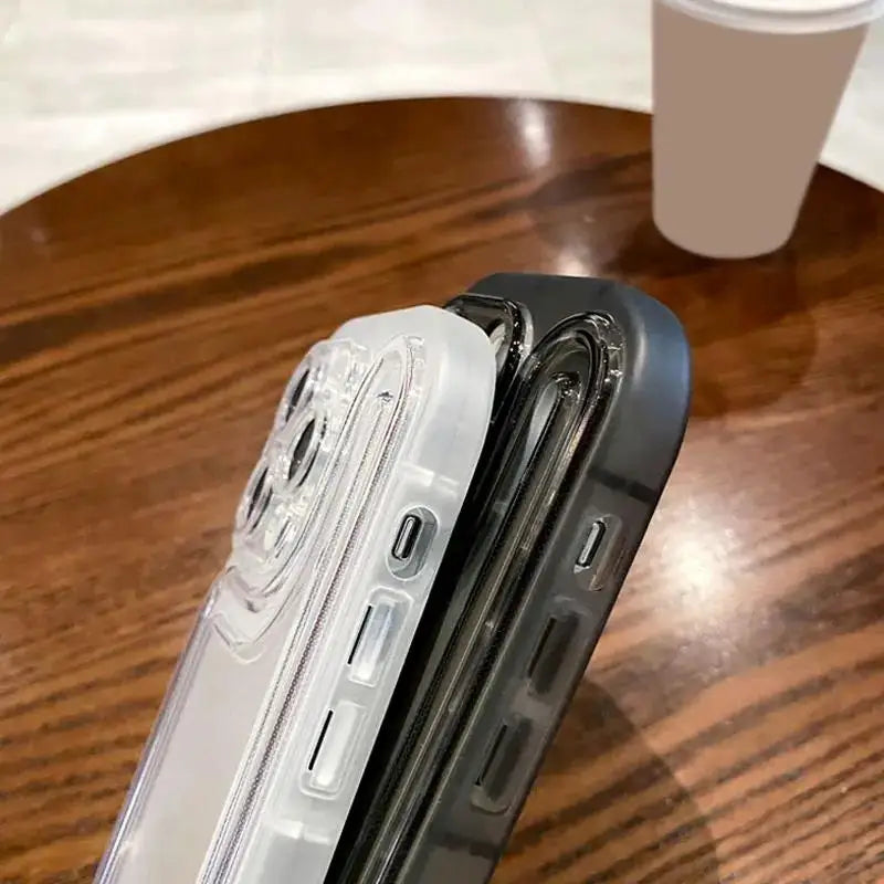 Funda Silicona Transparente con Bumper para iPhone – Antigoples, iPhone 7 al 16 Pro Max