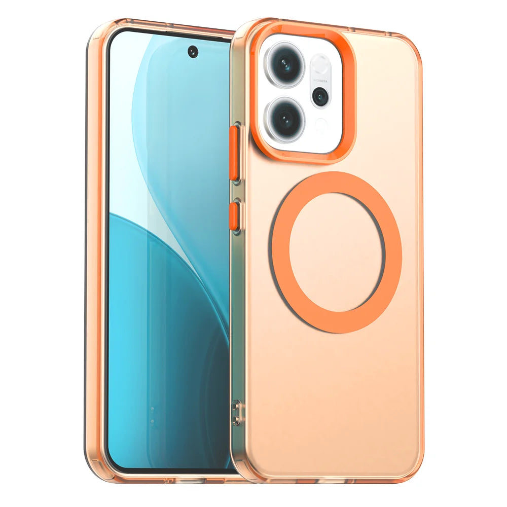 Funda MagSafe para OPPO Reno 14 / 14F / 14 Pro – Transparente con Carga Inalámbrica
