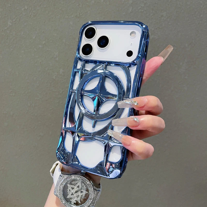 Funda MagSafe iPhone con Disipación de Calor – Plating Color Sólido, iPhone 12 al 17 Pro Max