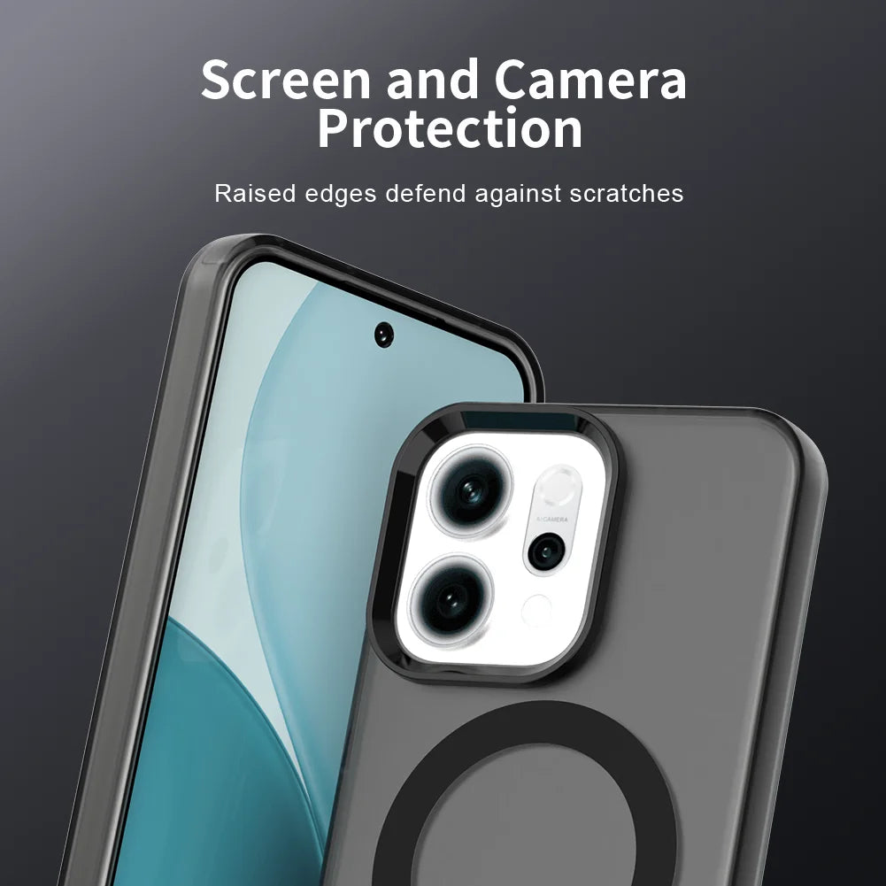 Funda MagSafe para OPPO Reno 14 / 14F / 14 Pro – Transparente con Carga Inalámbrica