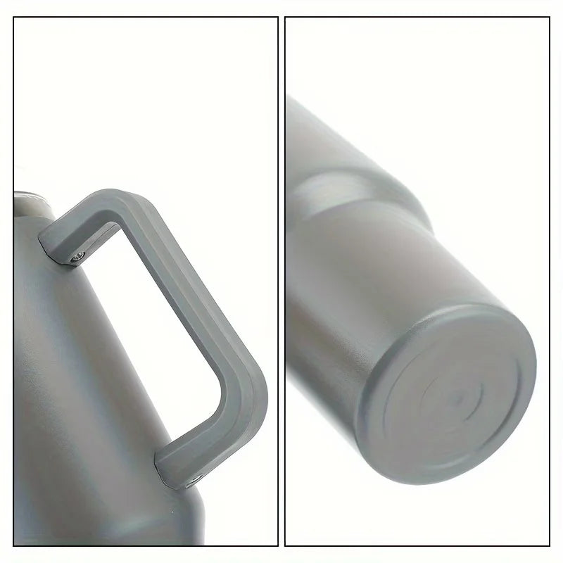 Vaso Térmico 1200ml con Manija y Sorbete – Doble Pared, Ideal para Viajes