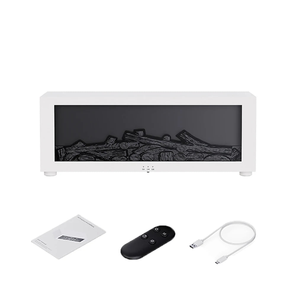 Humidificador Aromaterapia con Llama y Luz LED – Control Remoto