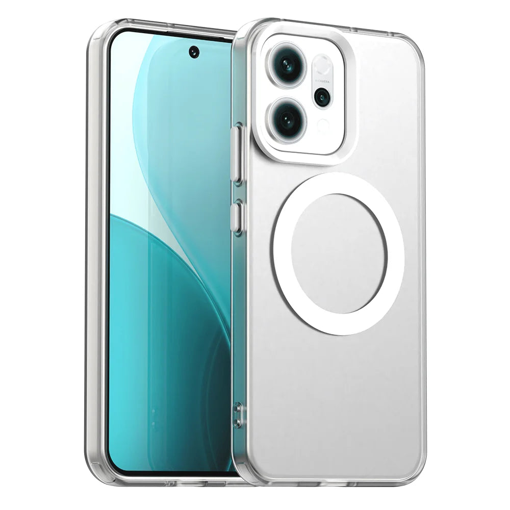 Funda MagSafe para OPPO Reno 14 / 14F / 14 Pro – Transparente con Carga Inalámbrica