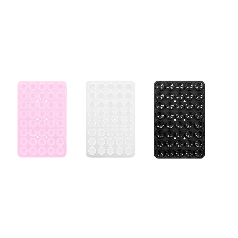 Soporte de Ventosa de Silicona para Celular – Simple o Doble Cara, Multiuso, Adhesivo y Portátil
