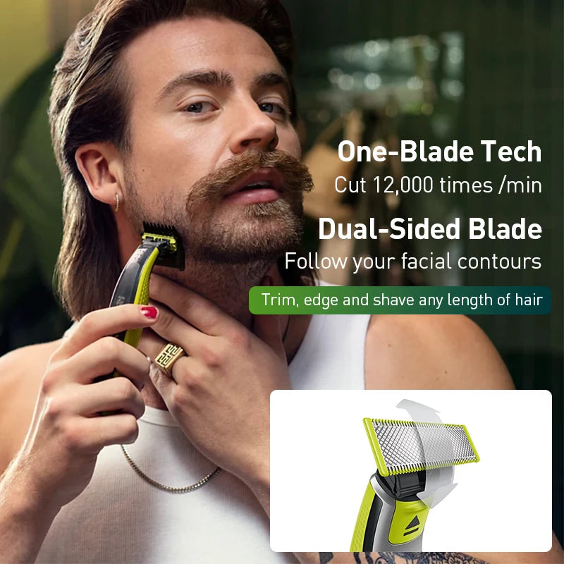 Afeitadora Philips OneBlade QP2724 – Recorta, Afeita y Perfila