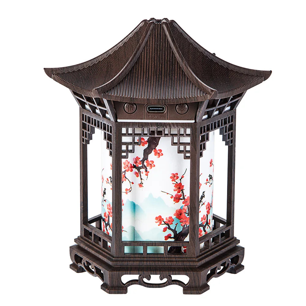 Humidificador Decorativo Estilo Chino – Luz Nocturna y Spray Suave