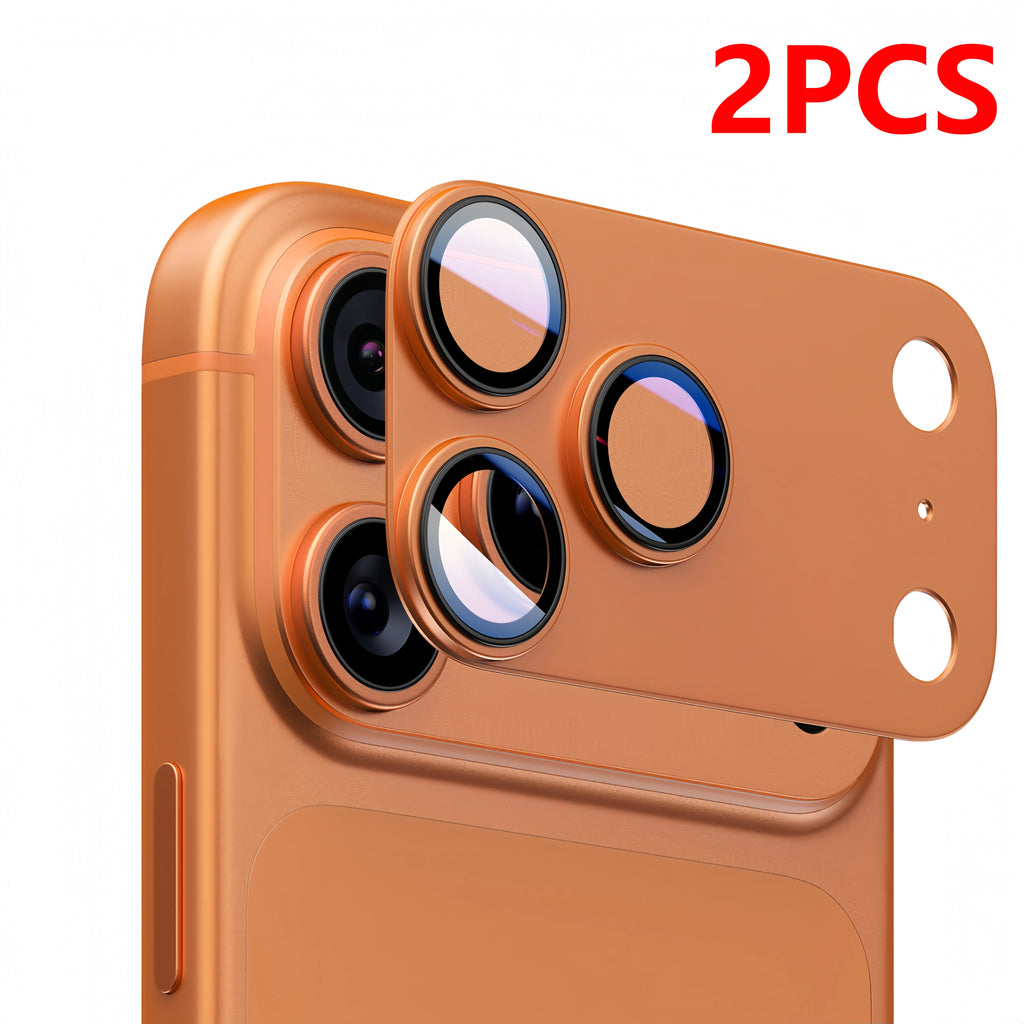 2PCS Aomor Lens Protector For iPhone 18 17 Pro Max Strong Adsorption Metal 9H Tempered Glass Camera Screen Full Protective Cover
