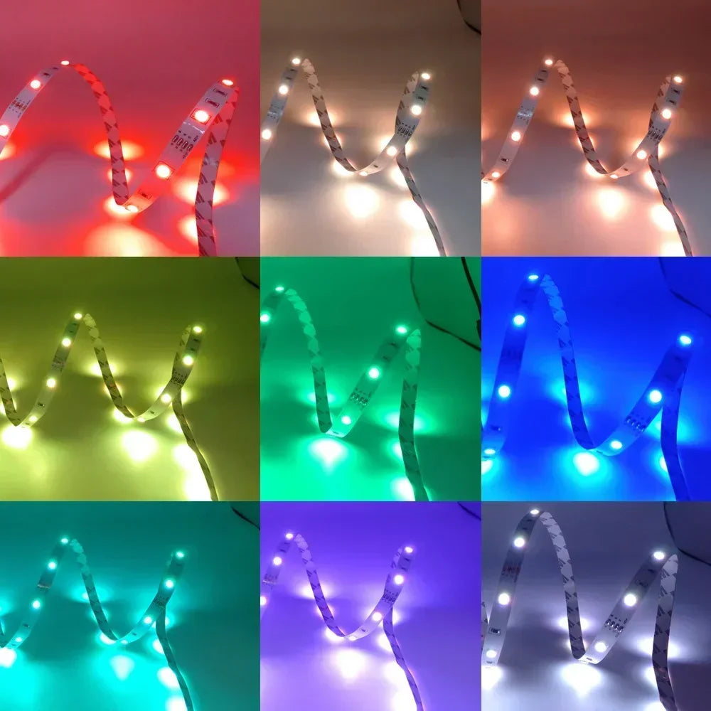 Tira LED RGB 5050 – Control Bluetooth y App, USB, 1M a 30M