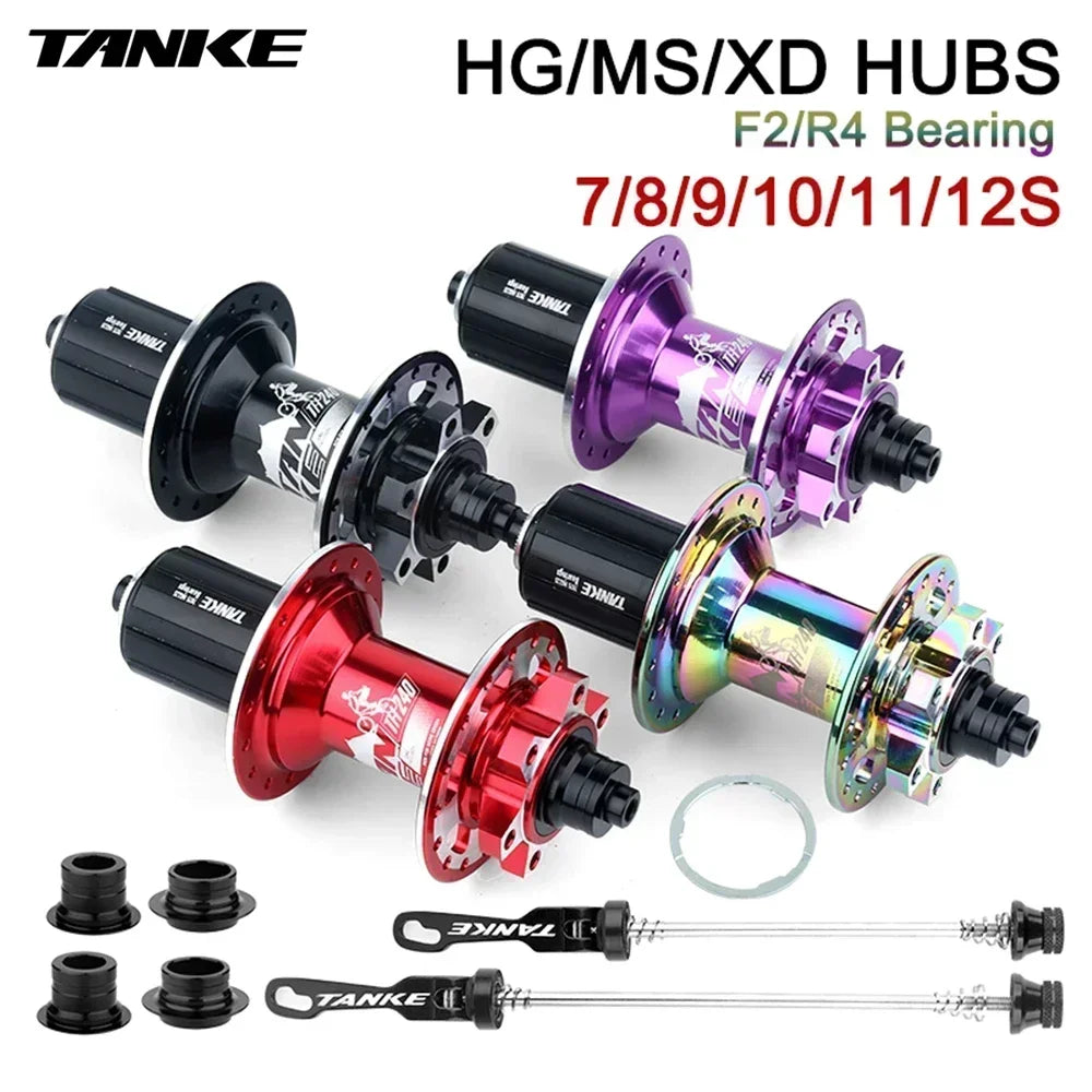 Hub MTB TANKE 120 Clicks – Freno a Disco, 32/36 Agujeros, Liberación Rápida