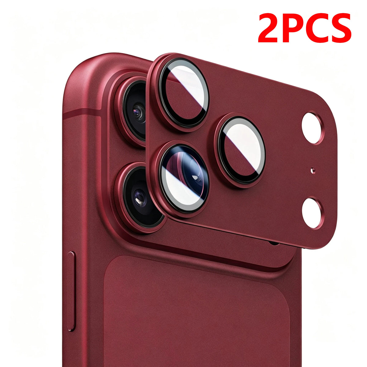2PCS Aomor Lens Protector For iPhone 18 17 Pro Max Strong Adsorption Metal 9H Tempered Glass Camera Screen Full Protective Cover