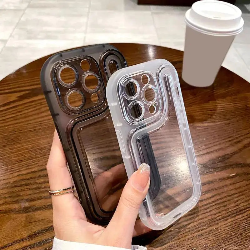 Funda Silicona Transparente con Bumper para iPhone – Antigoples, iPhone 7 al 16 Pro Max
