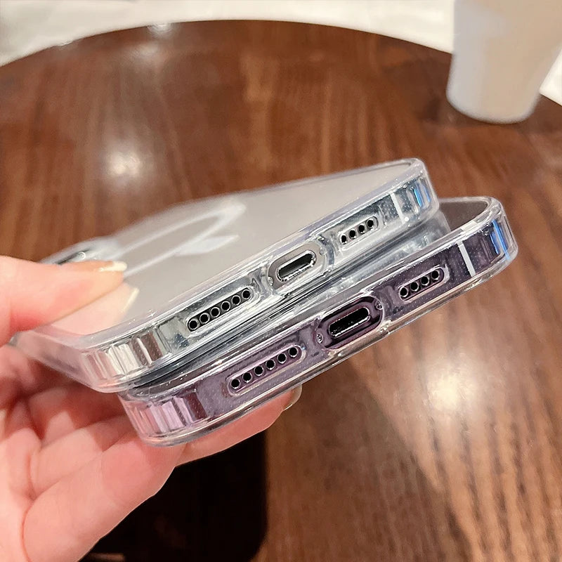 Funda Transparente MagSafe para iPhone – Compatible con Carga Inalámbrica