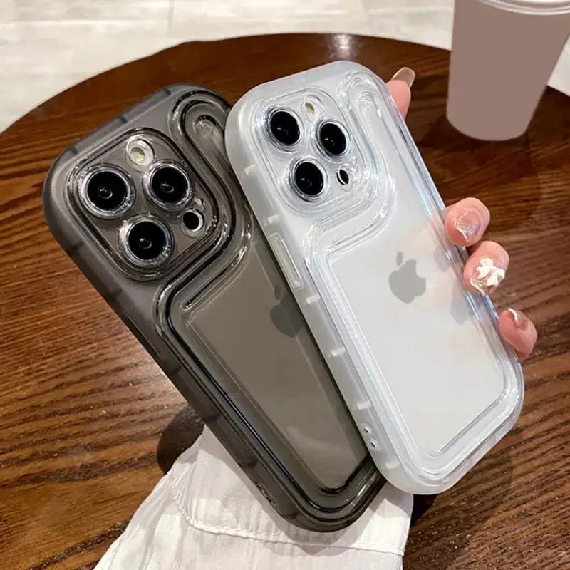 Funda Silicona Transparente con Bumper para iPhone – Antigoples, iPhone 7 al 16 Pro Max