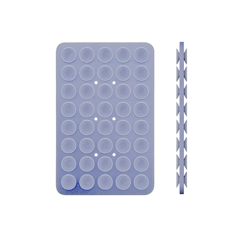 Soporte de Ventosa de Silicona para Celular – Simple o Doble Cara, Multiuso, Adhesivo y Portátil