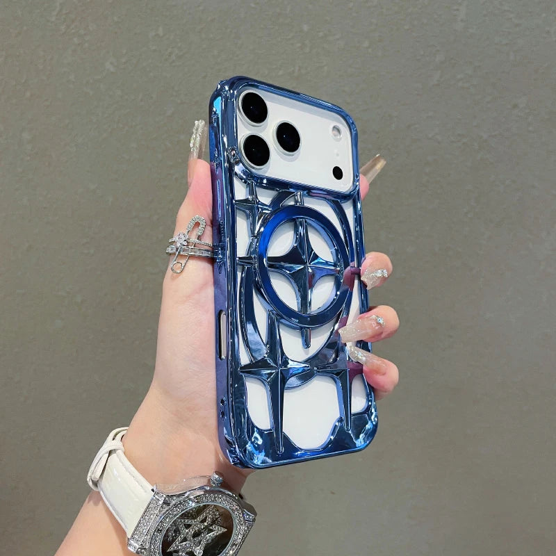 Funda MagSafe iPhone con Disipación de Calor – Plating Color Sólido, iPhone 12 al 17 Pro Max