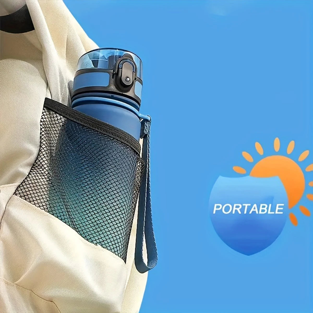 Botella de Agua Degradé – 600ml/750ml/1000ml, Para Gym, Camping y Outdoor