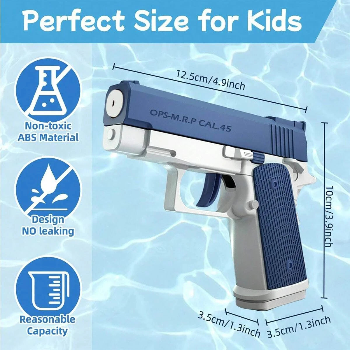 Pistola de Agua M1911 – Juguete de Verano para Chicos y Adultos