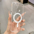 Funda Transparente Magnética Compatible con MagSafe para Samsung Galaxy S26 S25 S24 S23 S22 S21 FE Ultra Plus A17 A16 A55 A36 A54