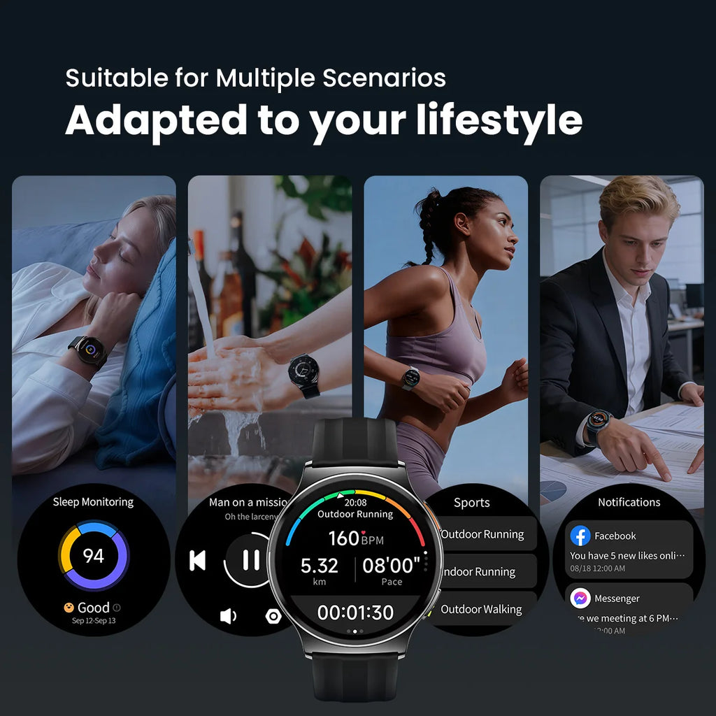 Smartwatch HAYLOU Solar Lite 2 – Pantalla AMOLED, 150+ Deportes y Llamadas
