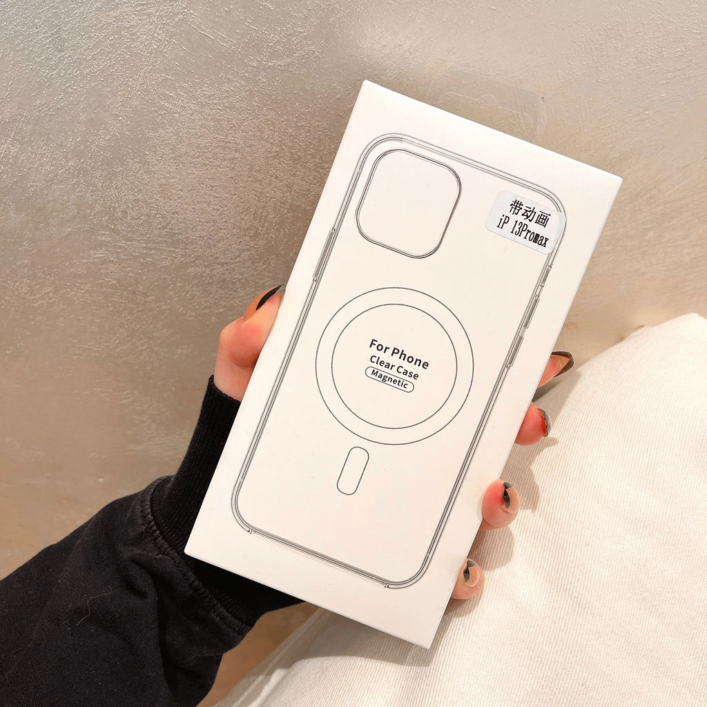 Funda Transparente Compatible con MagSafe y Carga Inalámbrica