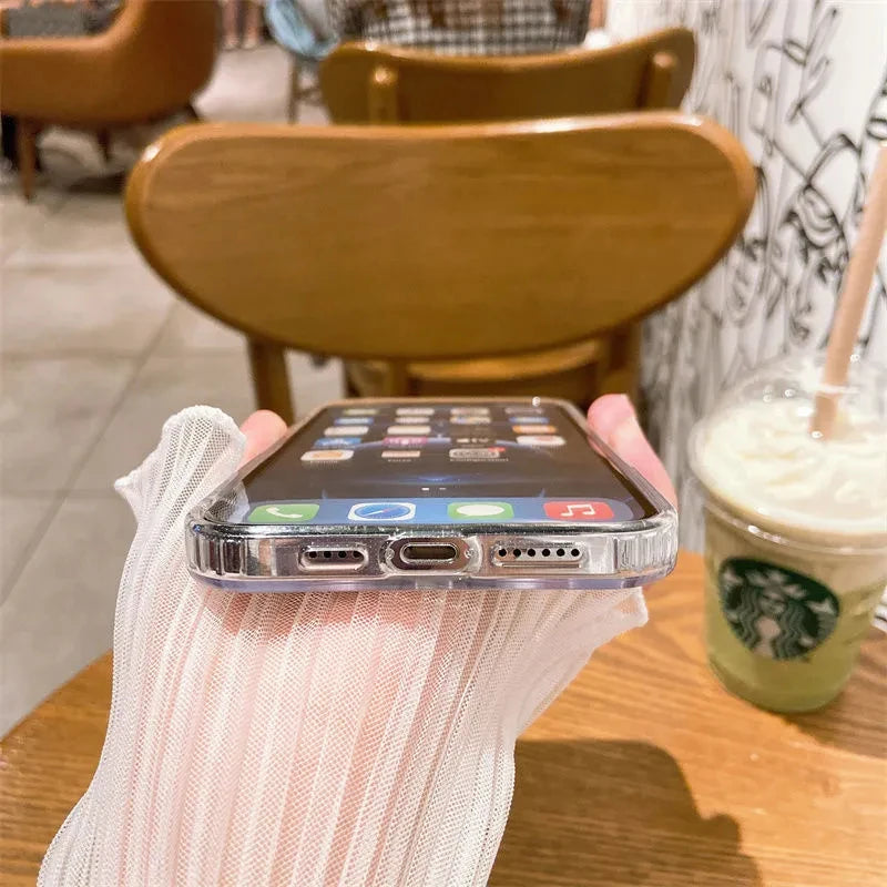 Funda Transparente Compatible con MagSafe y Carga Inalámbrica