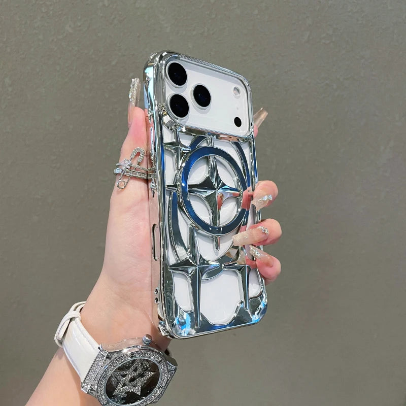 Funda MagSafe iPhone con Disipación de Calor – Plating Color Sólido, iPhone 12 al 17 Pro Max