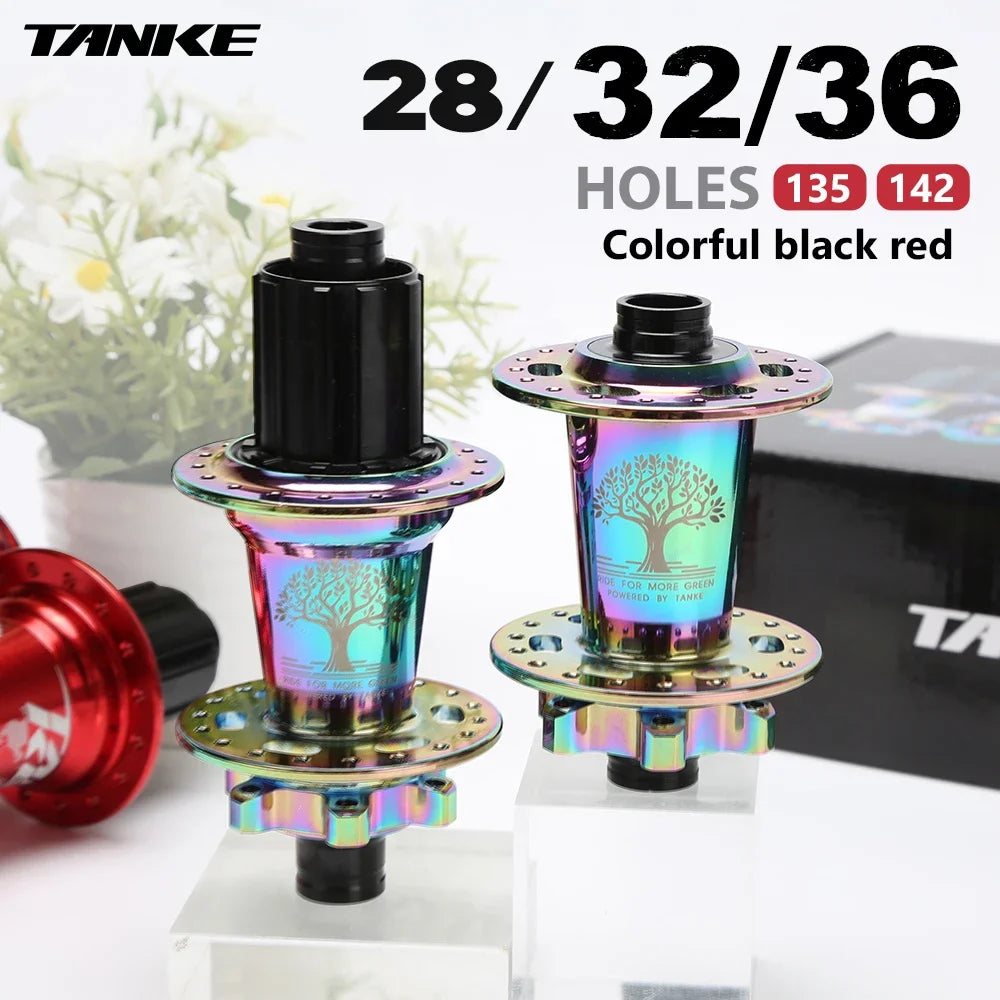 Hub MTB TANKE TH-390 – 120 Clicks, Eje Pasante o Liberación Rápida, 28/32/36 Agujeros