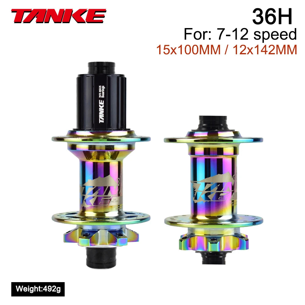 Hub MTB TANKE 120 Clicks – Freno a Disco, 32/36 Agujeros, Liberación Rápida