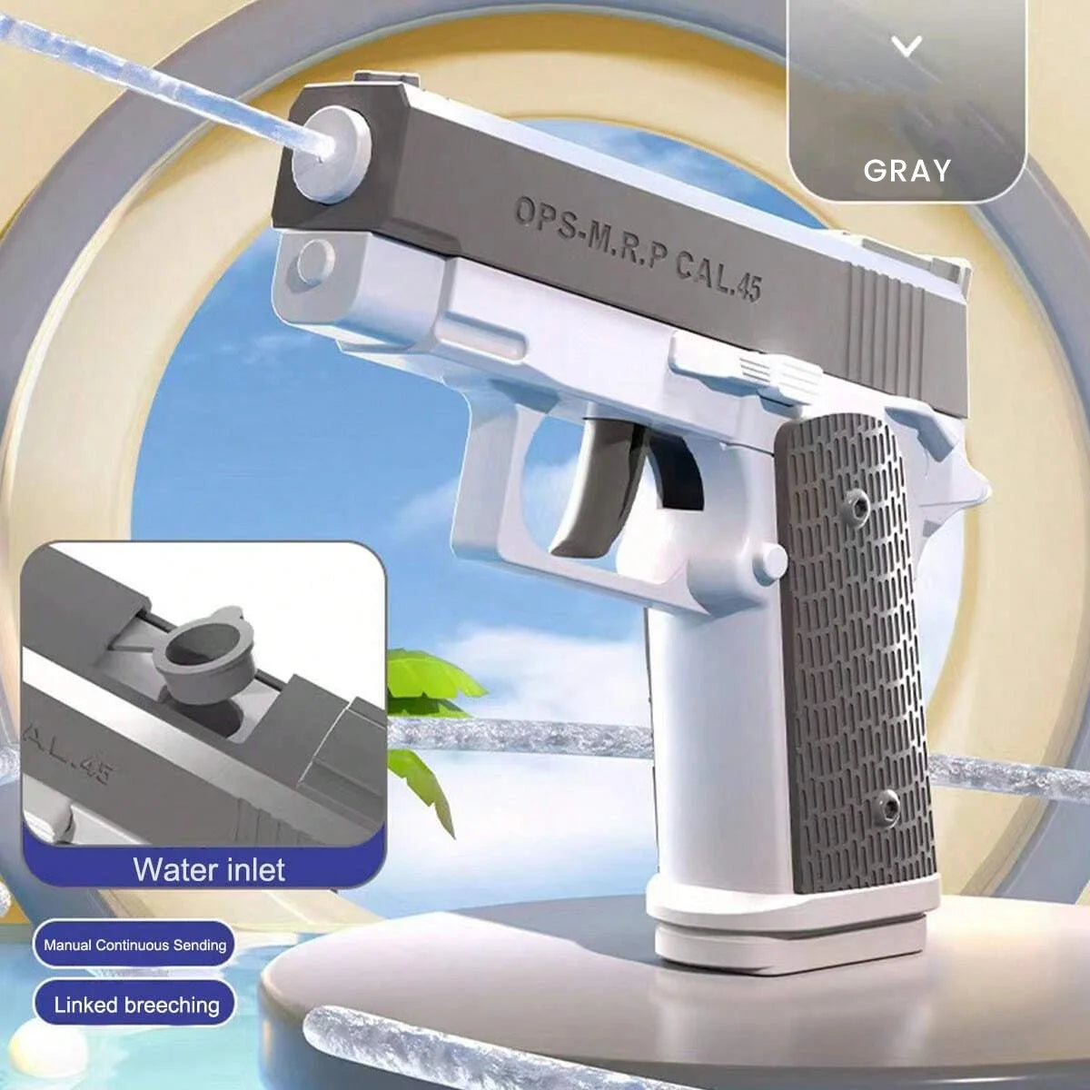 Pistola de Agua M1911 – Juguete de Verano para Chicos y Adultos
