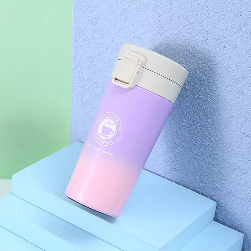 Termo Acero Inoxidable 380/510ml – Doble Pared, Bebidas Frías y Calientes