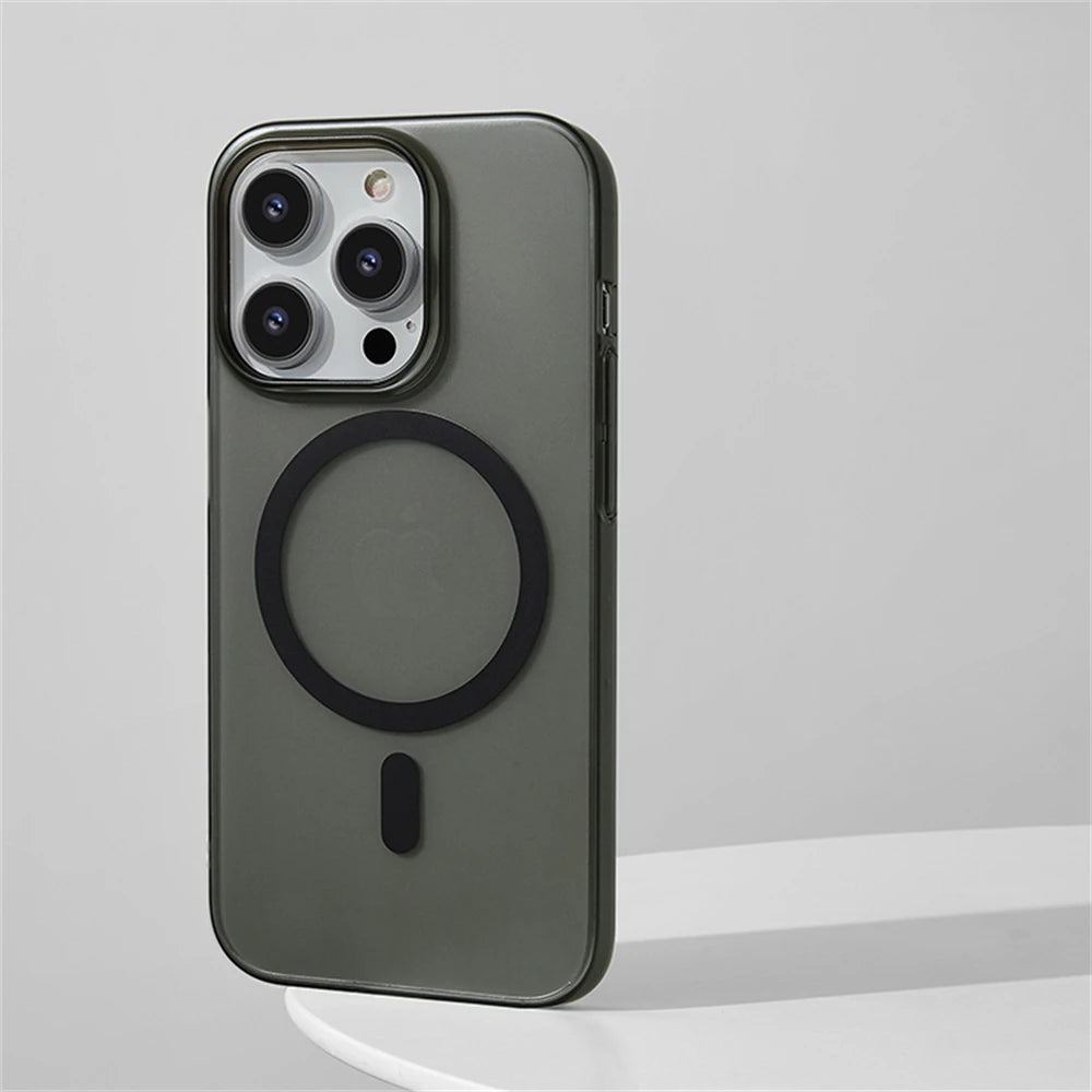 Funda Transparente MagSafe Ultra Fina PC para iPhone – iPhone 12 al 18 Pro Max